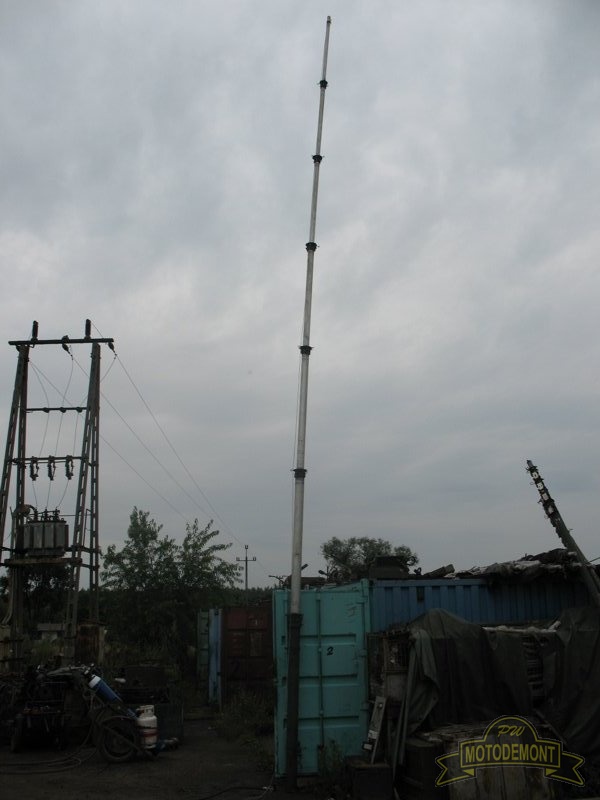 MASZT TELESKOPOWY MTP-100 WYSUWANY PNEUMATYCZNIE 12m